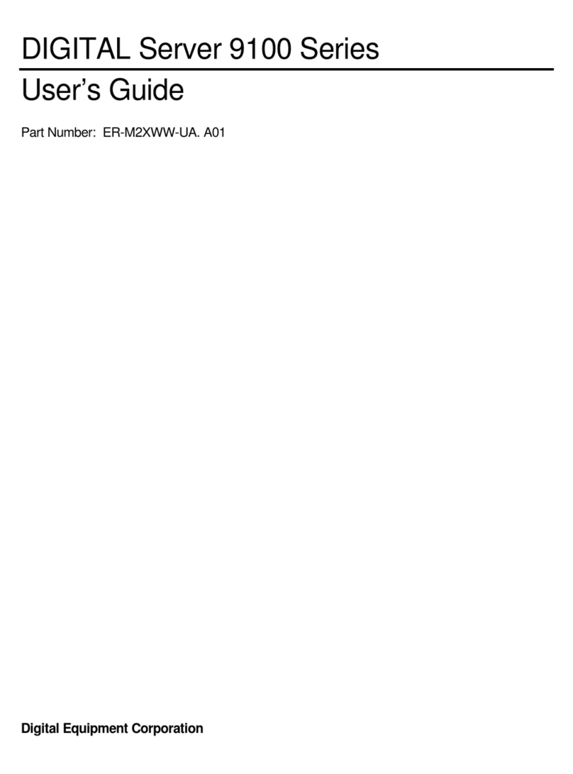 Digital Equipment DIGITAL Server 9100 Series User manual