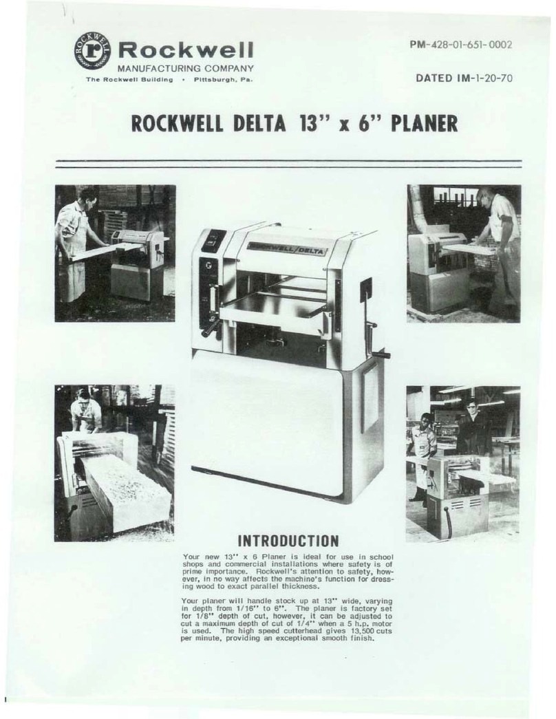 Rockwell Delta 13"x6" user manual