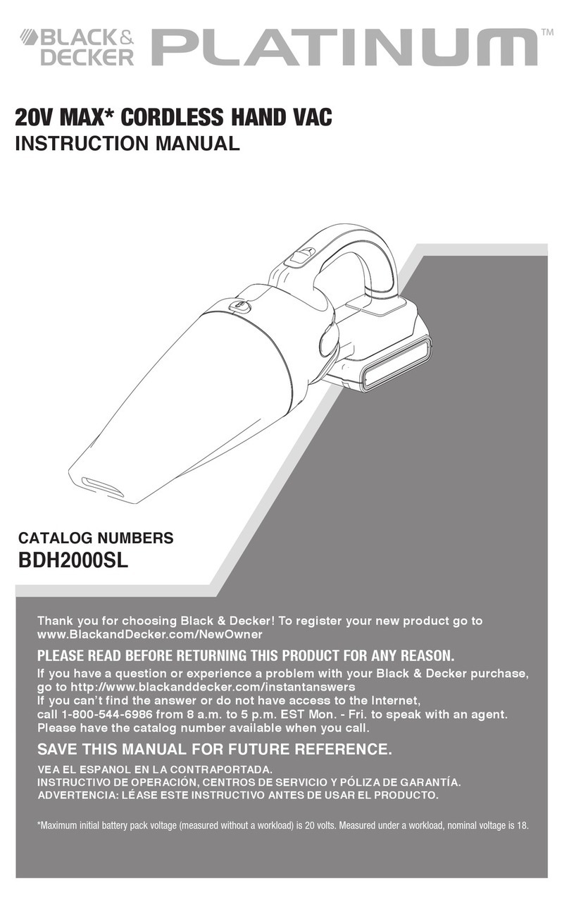 Black & Decker PLATINUM DH2000SL User manual