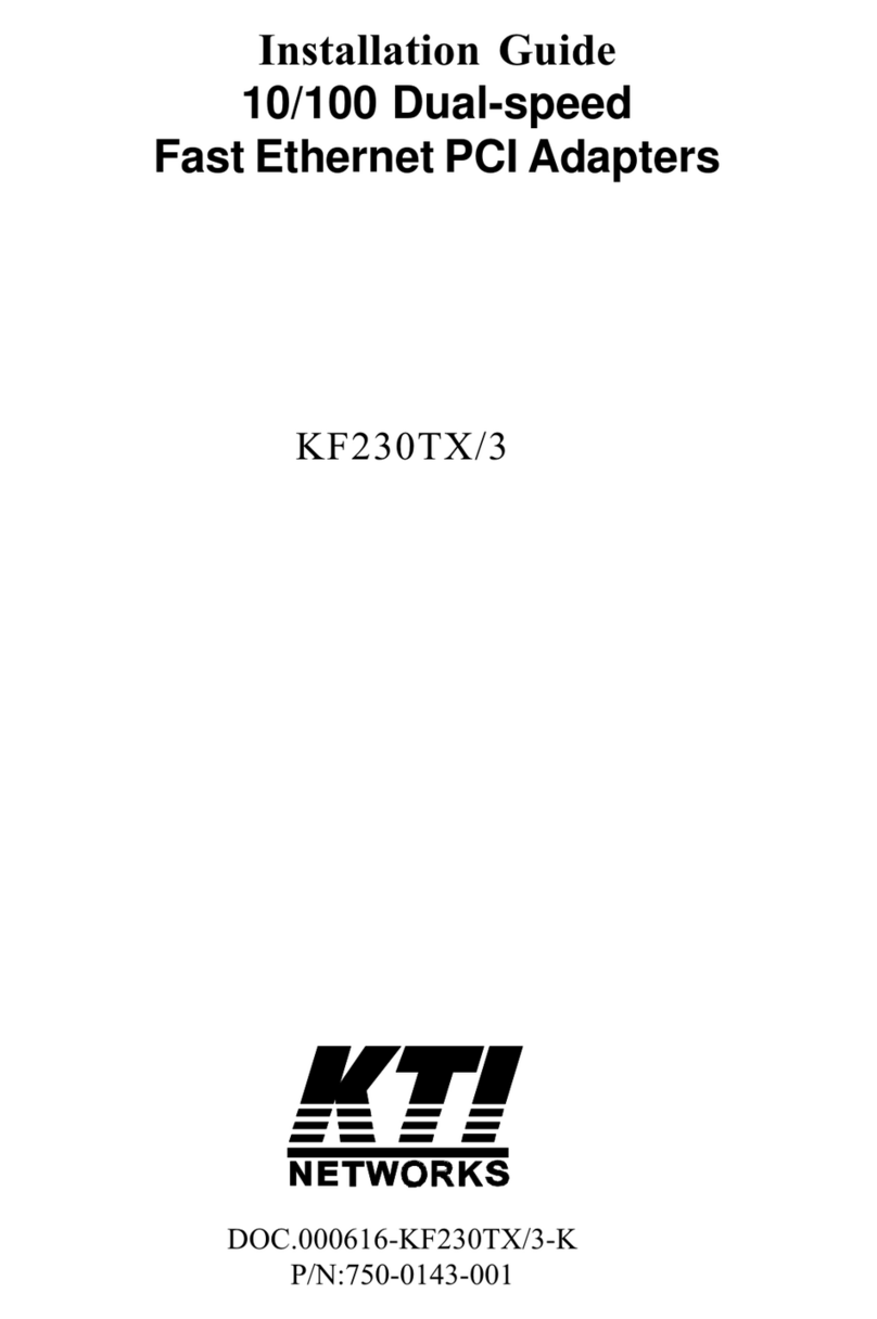 KTI Networks KF230TX/3 User manual