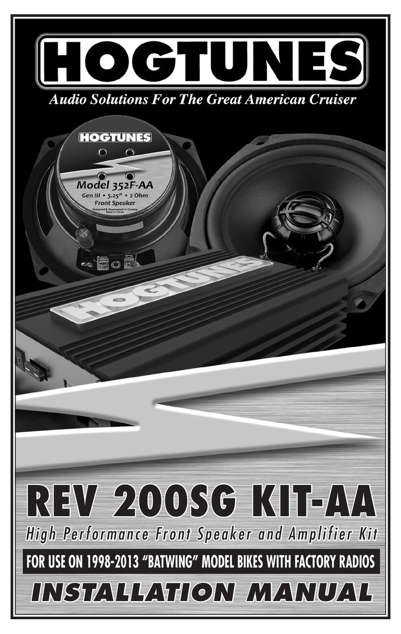 Hogtunes Rev 200SG KIT-AA User manual