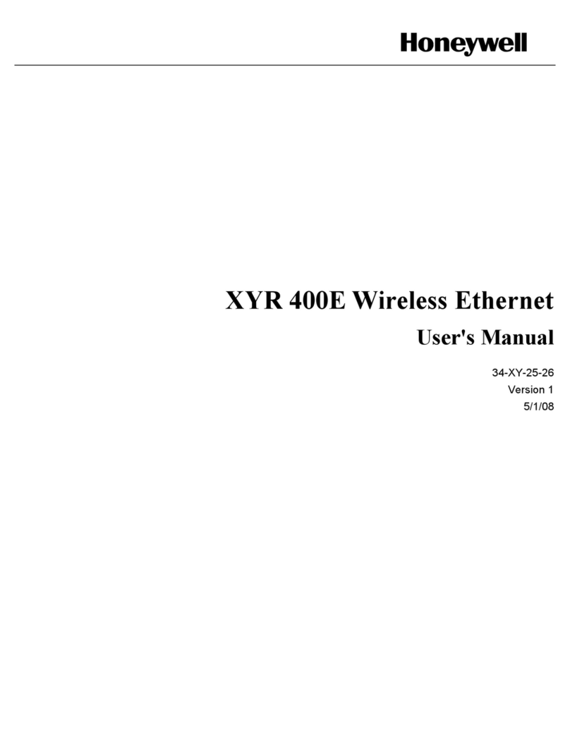 Honeywell XYR 400E User manual