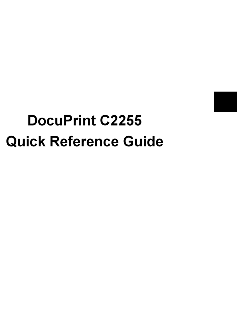 Xerox DocuPrint C2255 Quick referenc guide