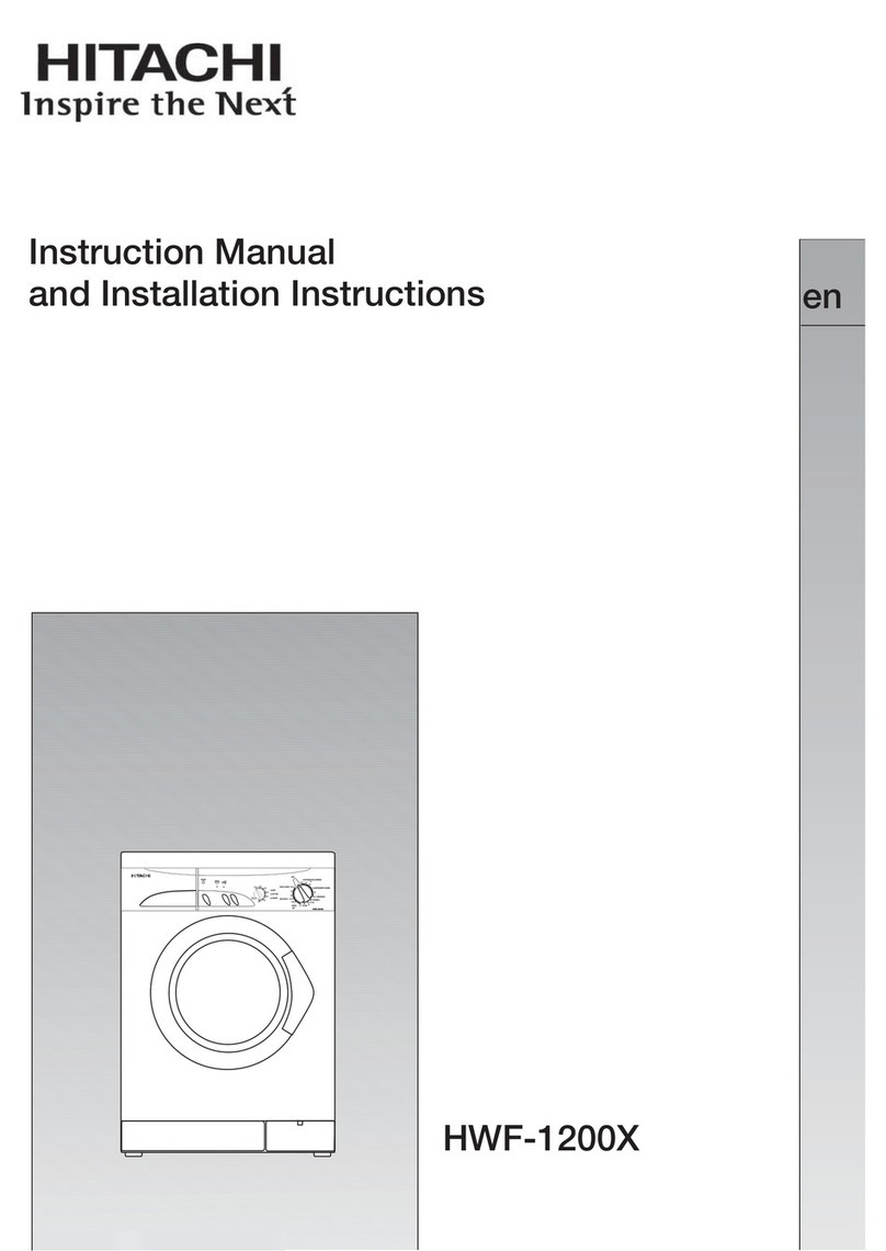 Hitachi HWF-1200X Specification sheet