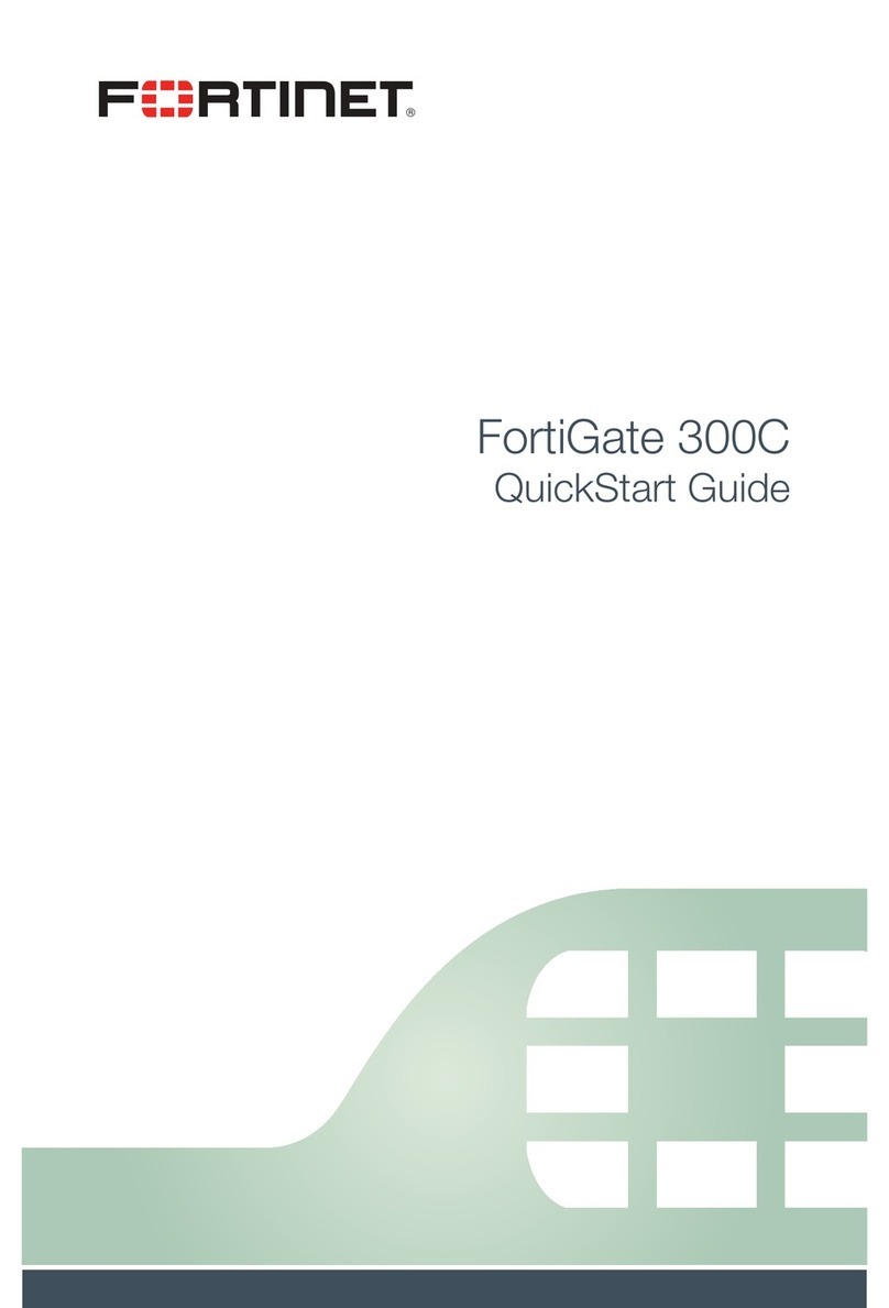 Fortinet FortiGate 300C quick start guide