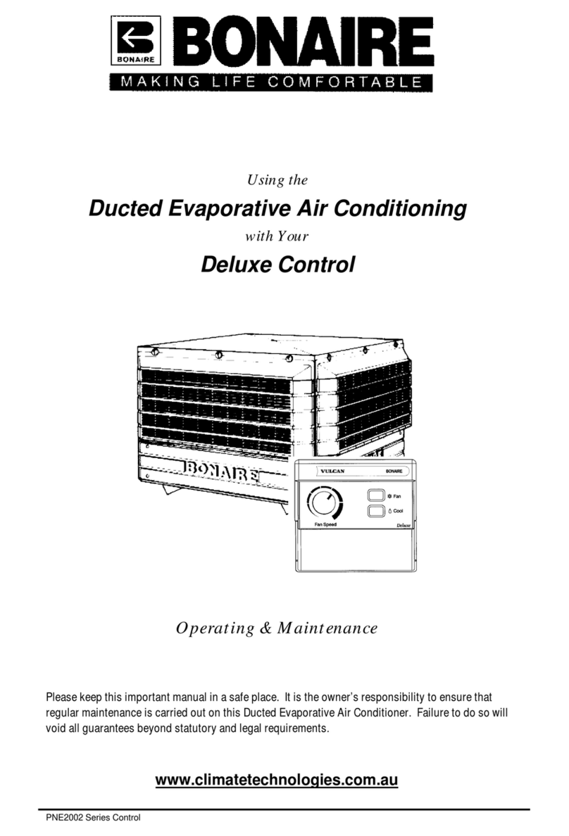 BONAIRE PNE2002 Series Control Operating & maintenance instructions