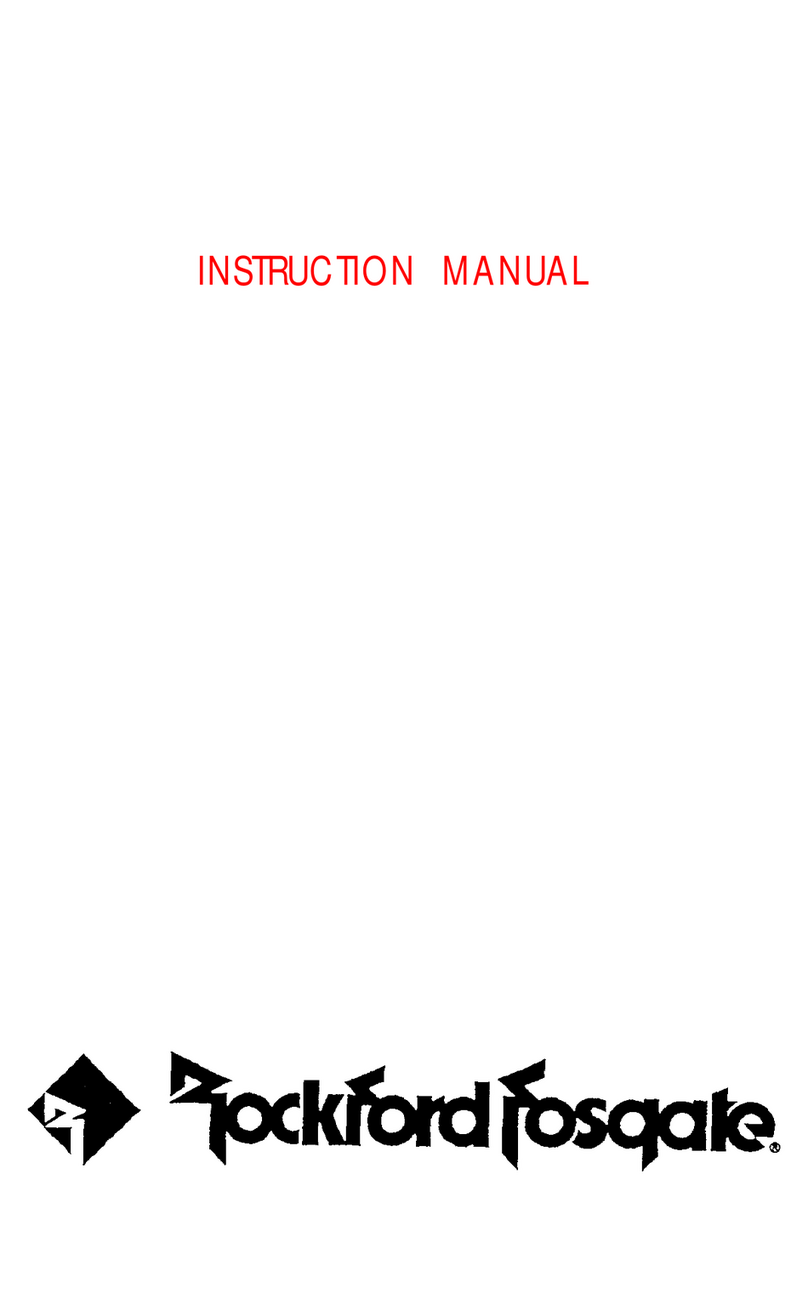 Rockford Fosgate PUNCH PR-250 IIR User manual