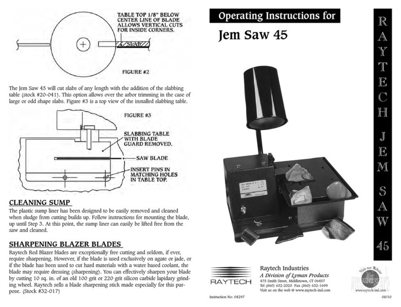 Raytech Jem Saw 45 operating instructions