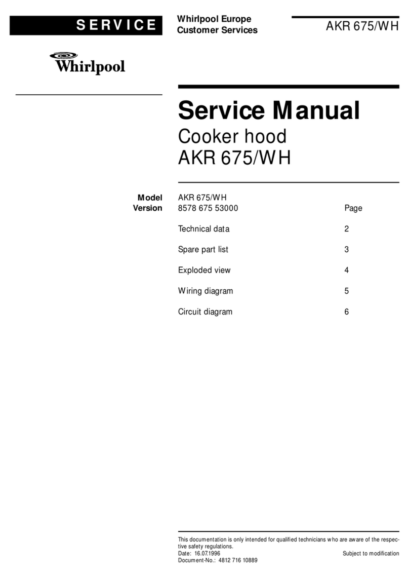 Whirlpool AKR 675 Service manual