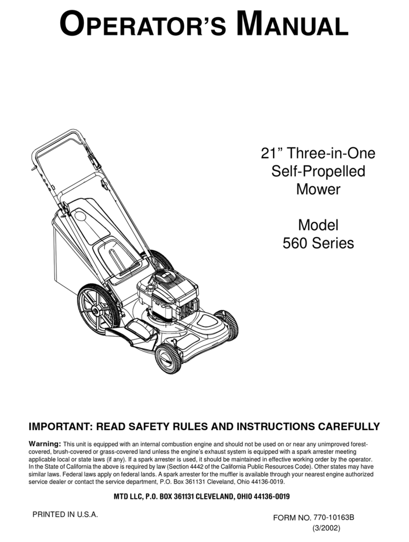 MTD Pro 560 Series Operator's manual