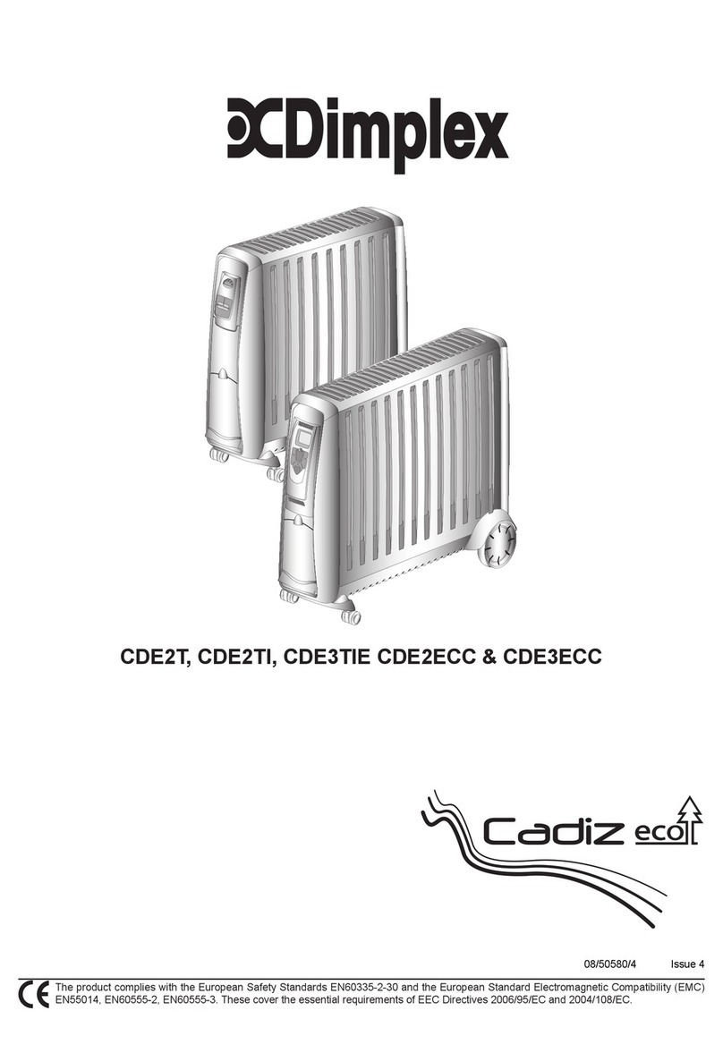 Dimplex Cadiz eco CDE2T operating instructions