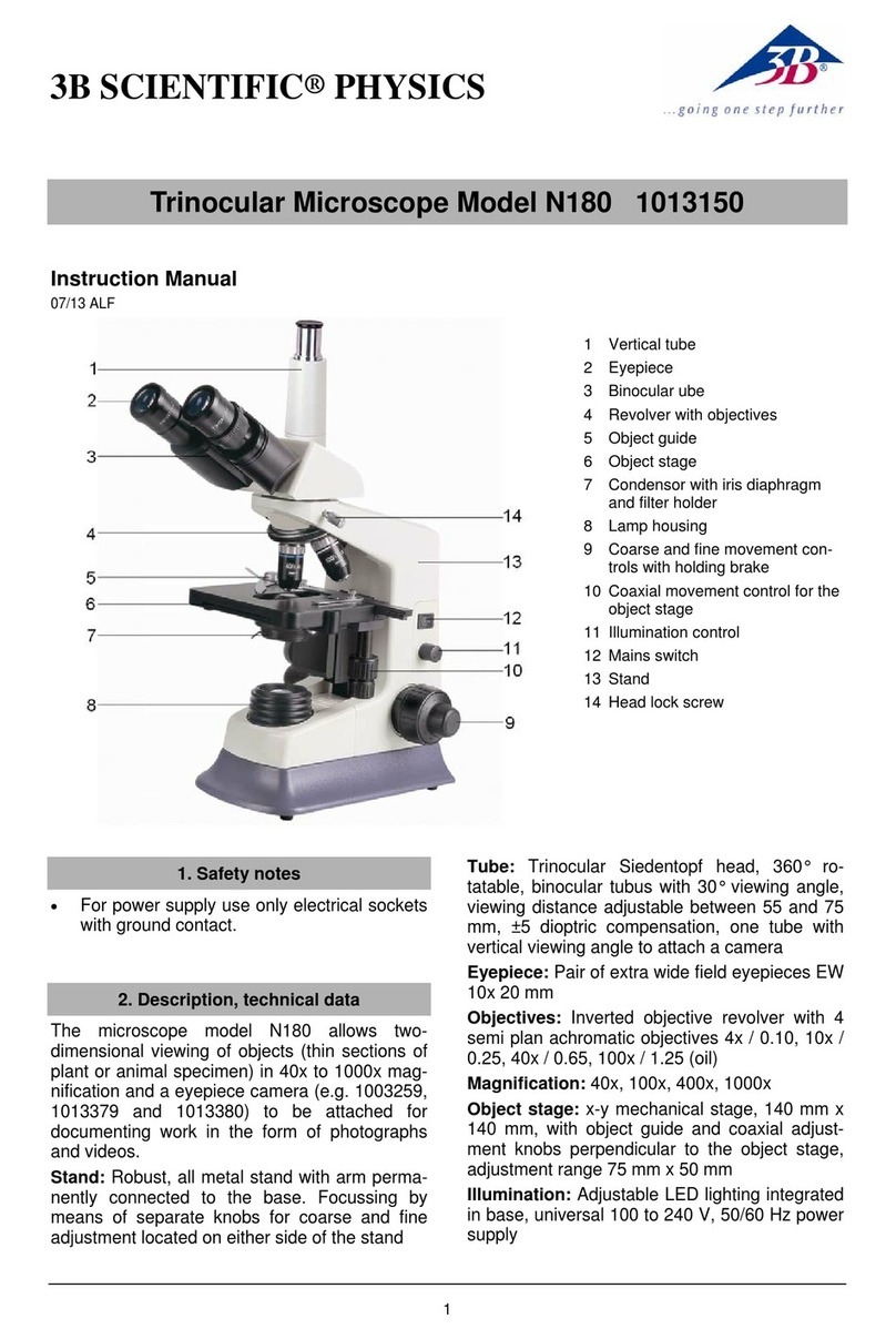 3B SCIENTIFIC N180 instruction manual