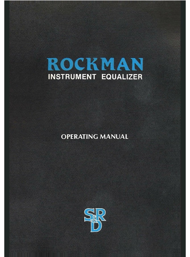 ROCKMAN Instrument Equalizer User manual