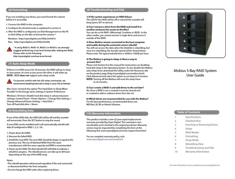 OYEN DIGITAL Mobius User manual OYEN DIGITAL Mobius User manual