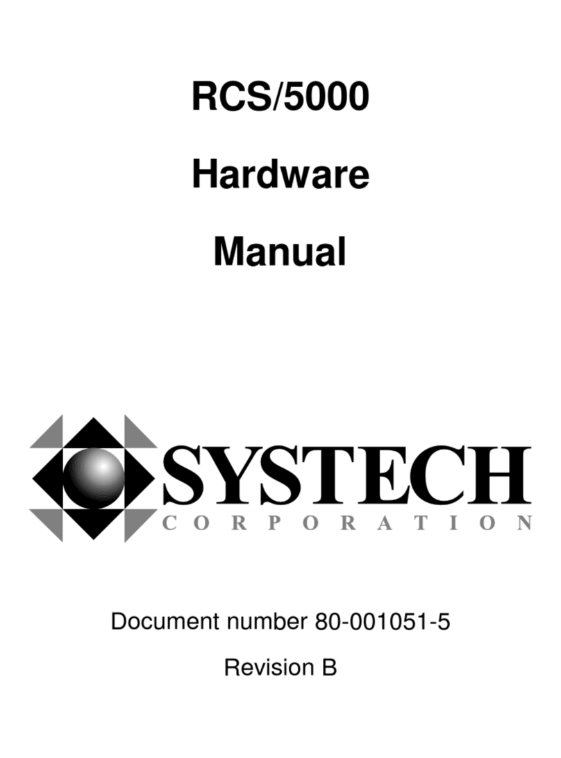 Systech Corporation RCS/5000 Hardware manual Systech Corporation RCS/5000 Hardware manual