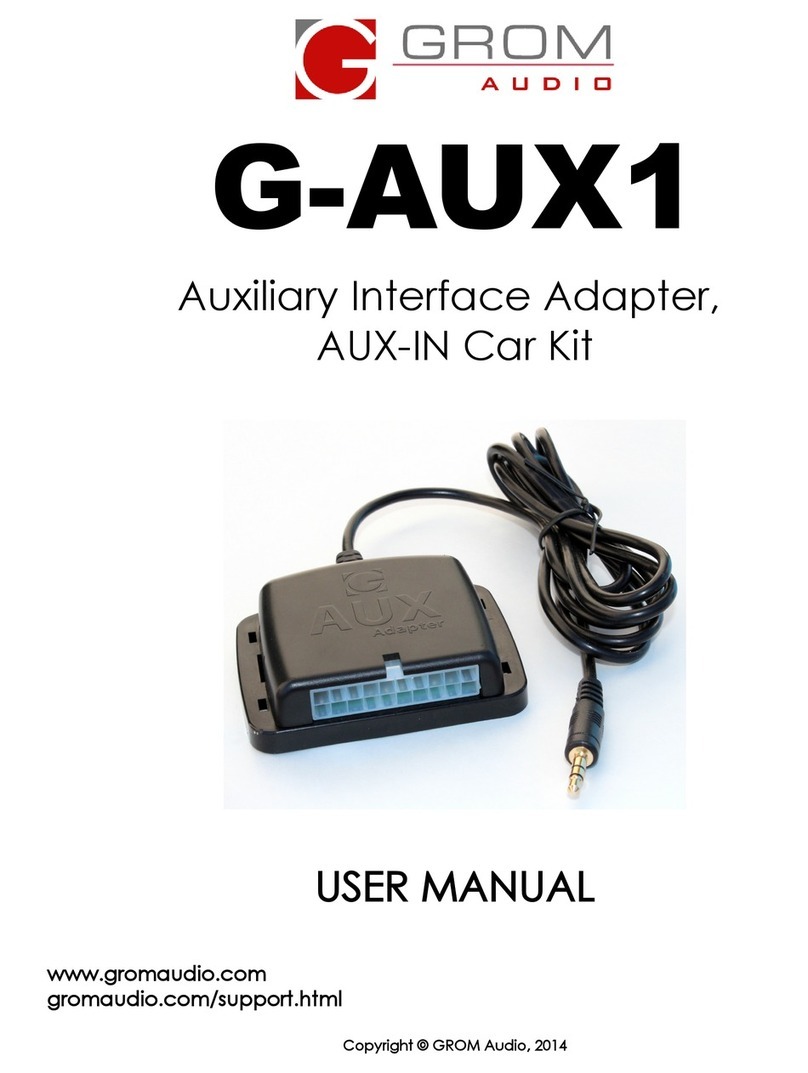 GROM Audio G-AUX1 user manual
