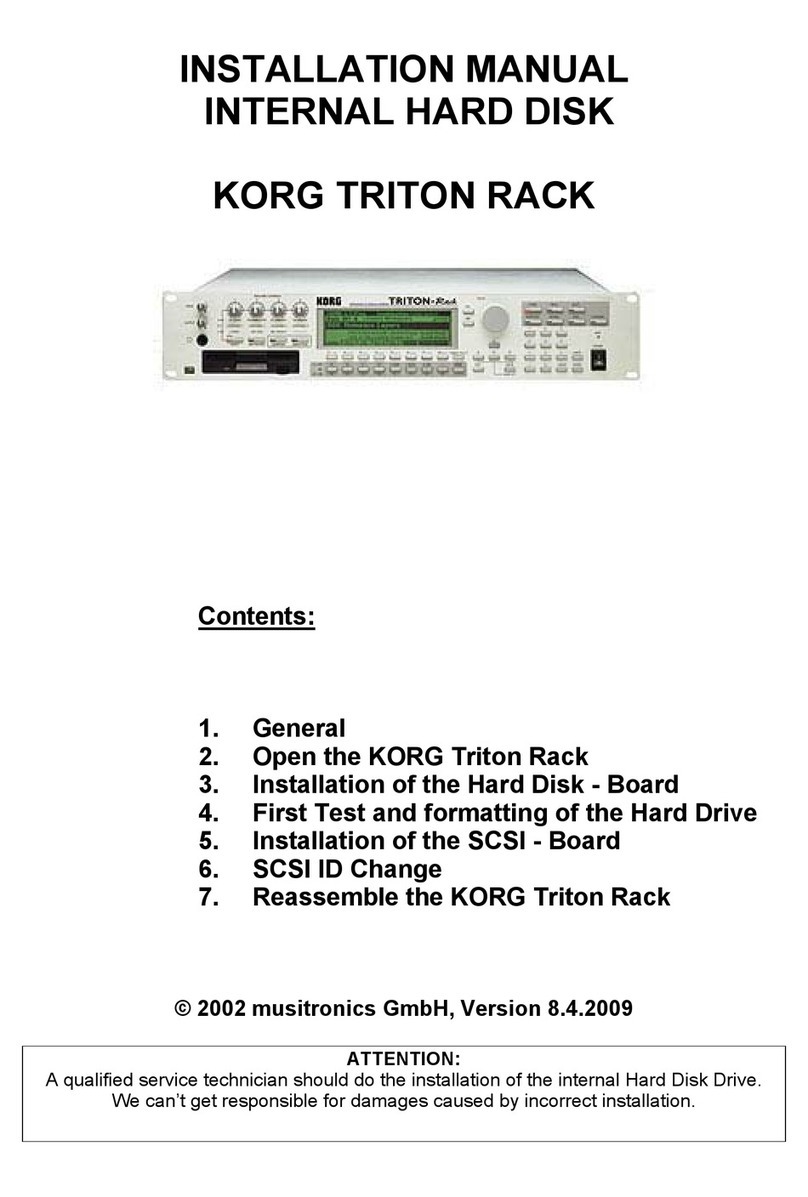 Korg Triton Studio User manual