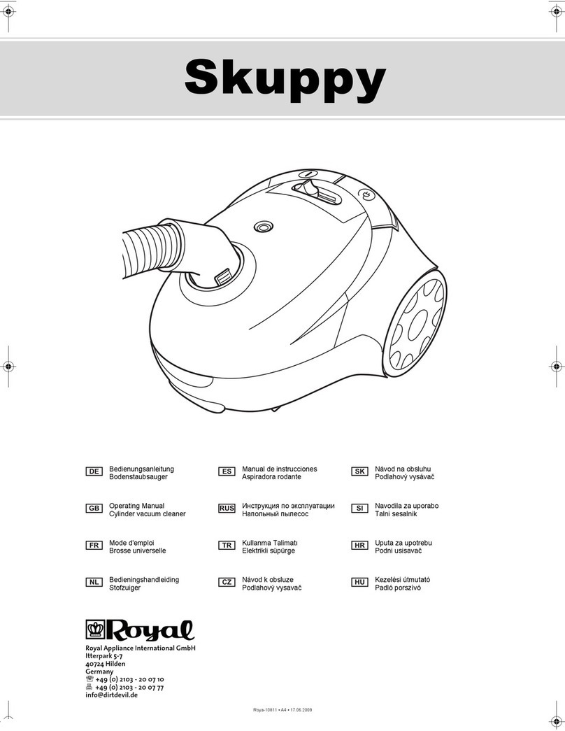Royal Appliance Skuppy operating manual