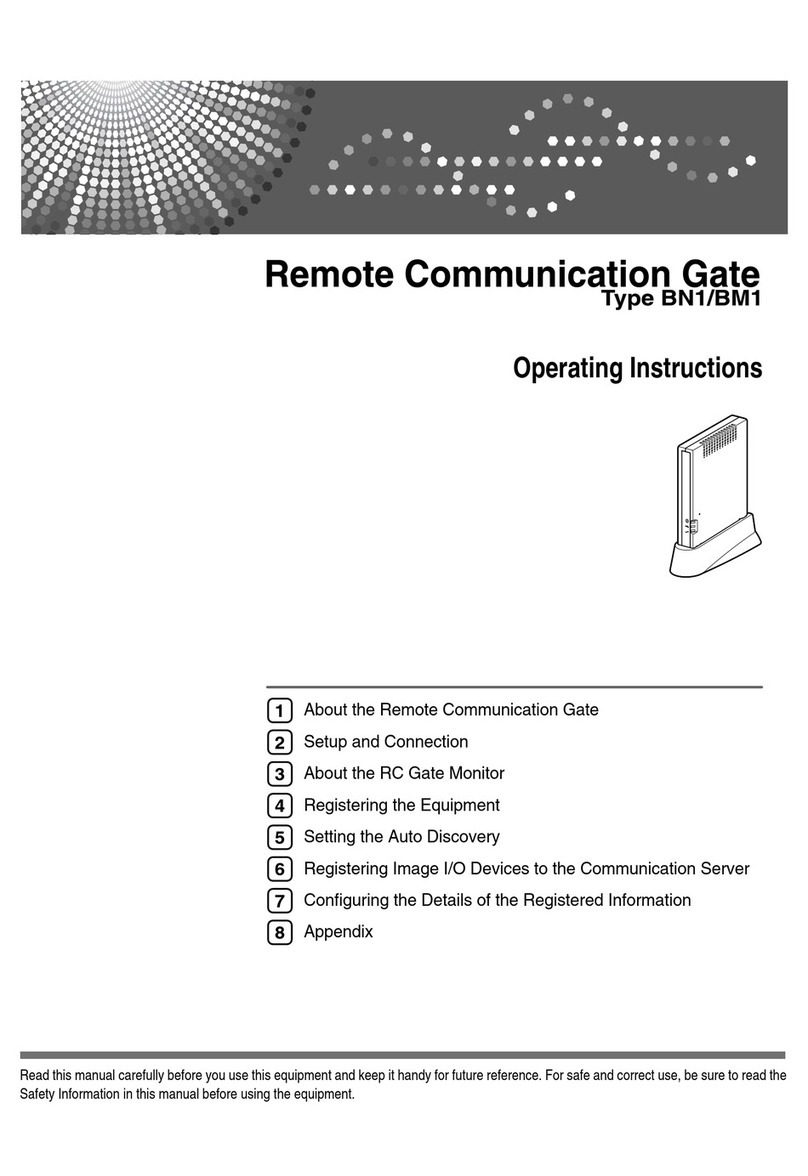Ricoh Remote Communication Gate S User manual