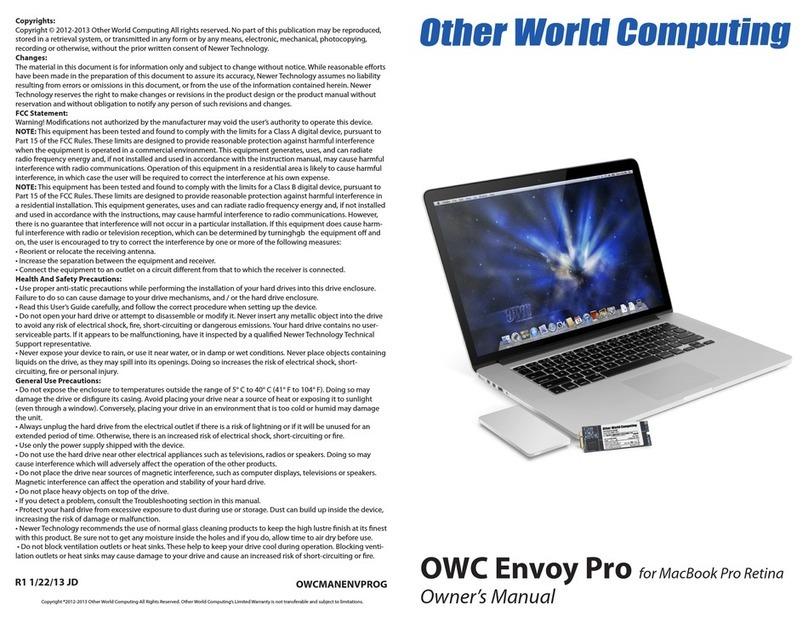 OWC Envoy Pro User manual