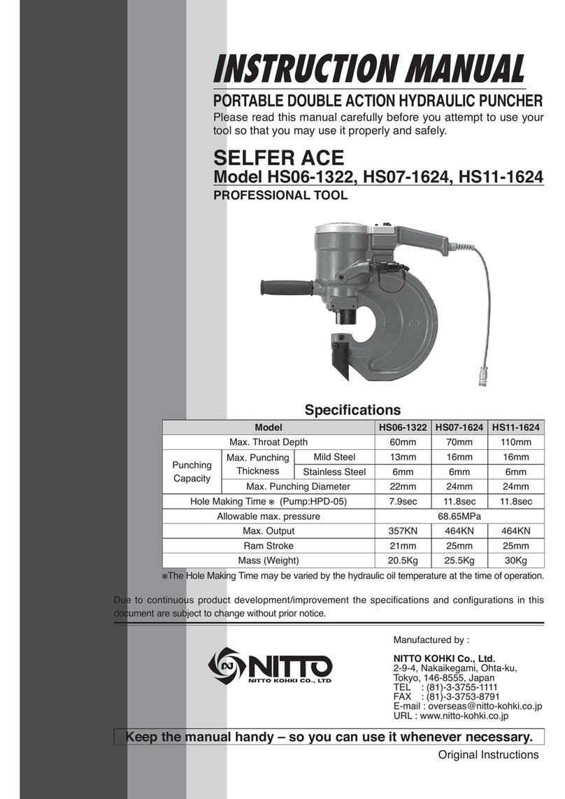 Nitto Kohki SELFER ACE HS06-1322 instruction manual