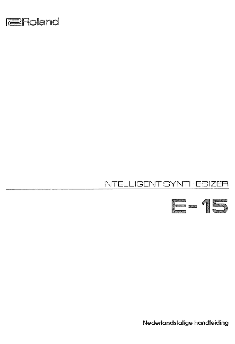 Roland E-15 User manual