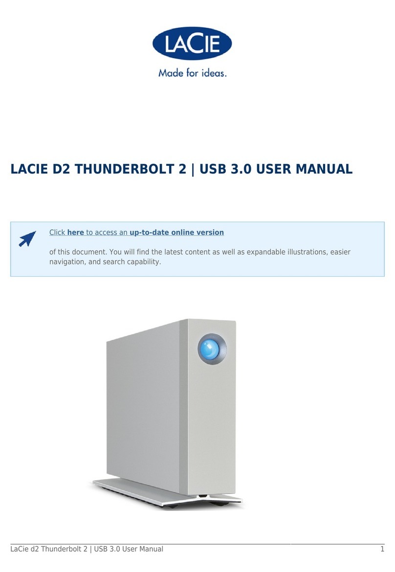 LaCie d2 Thunderbolt 2 User manual