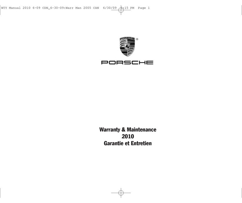 Porsche WTY 2010 Operating manual Porsche WTY 2010 Operating manual