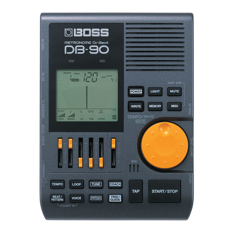 BOSSCO DB-90 METRONOME Dr. Beat. User manual