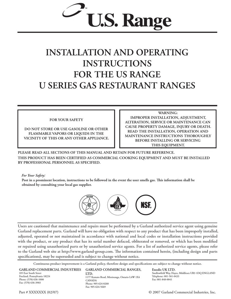 U.S. Range U36-6S User manual