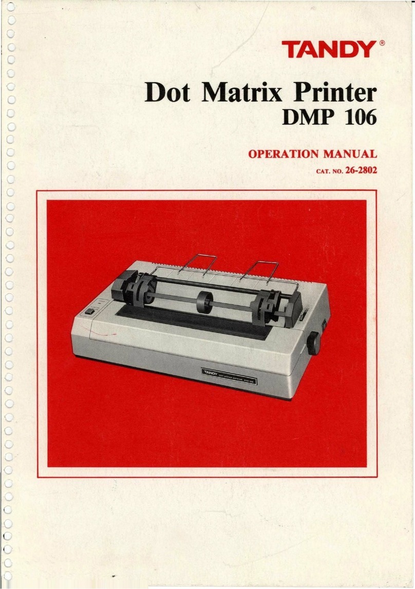Tandy DMP 106 User manual