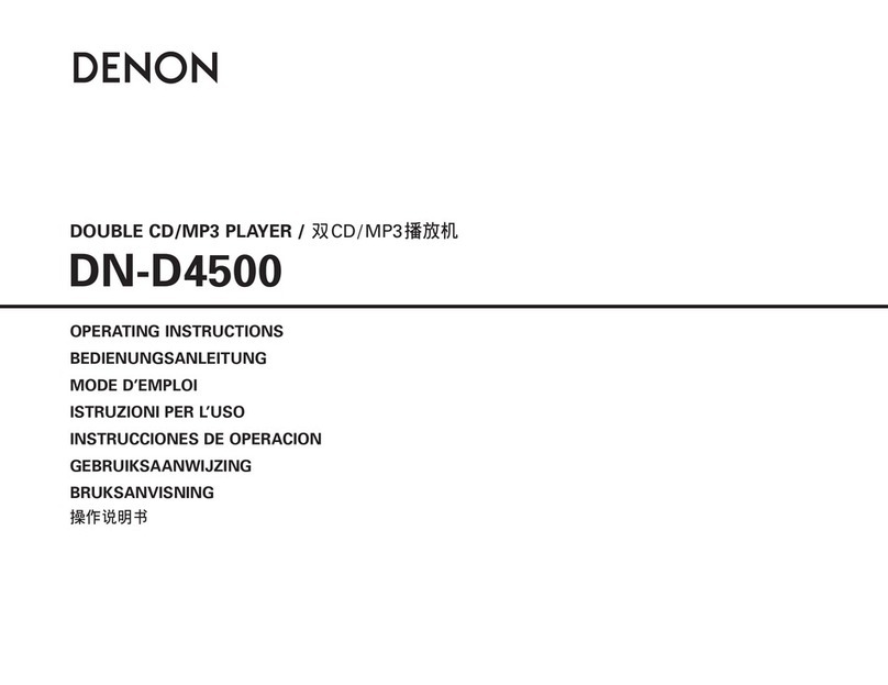 Denon DND4500 - Dual CD Player User manual