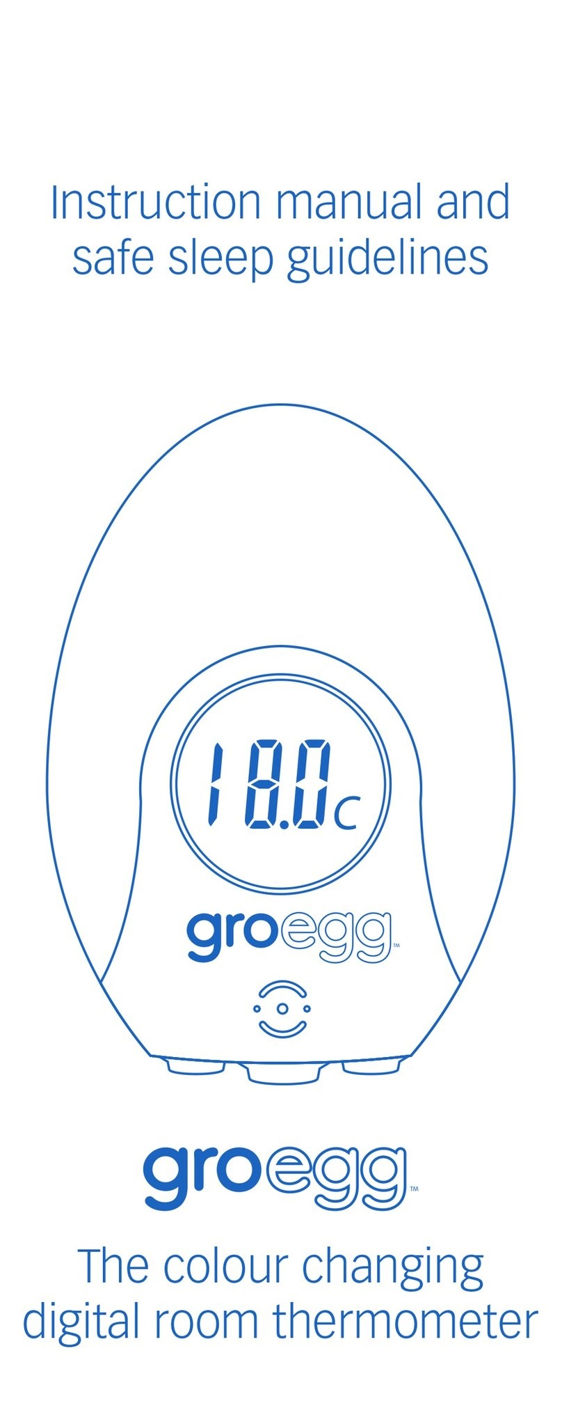 Gro Company Gro-egg Instruction manual and safe sleep guidelines