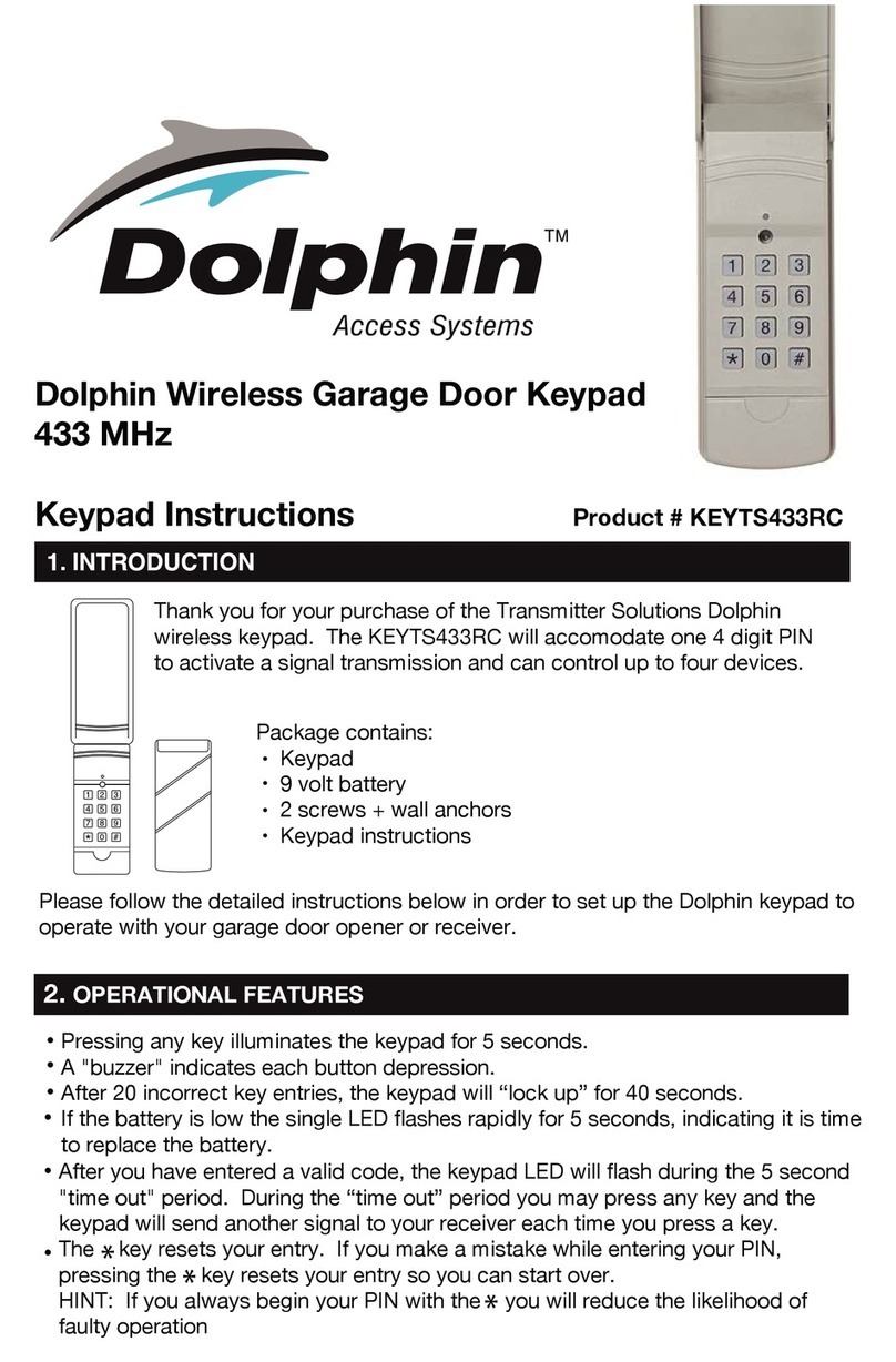 Dolphin KEYTS433RC instructions