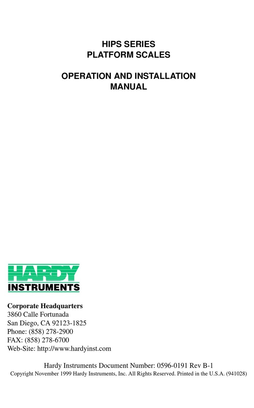 Hardy HIPS series operating instructions