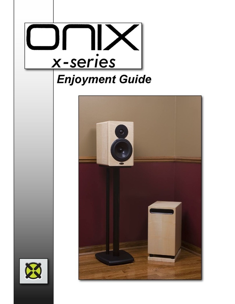 Onix x-series Enjoyment guide