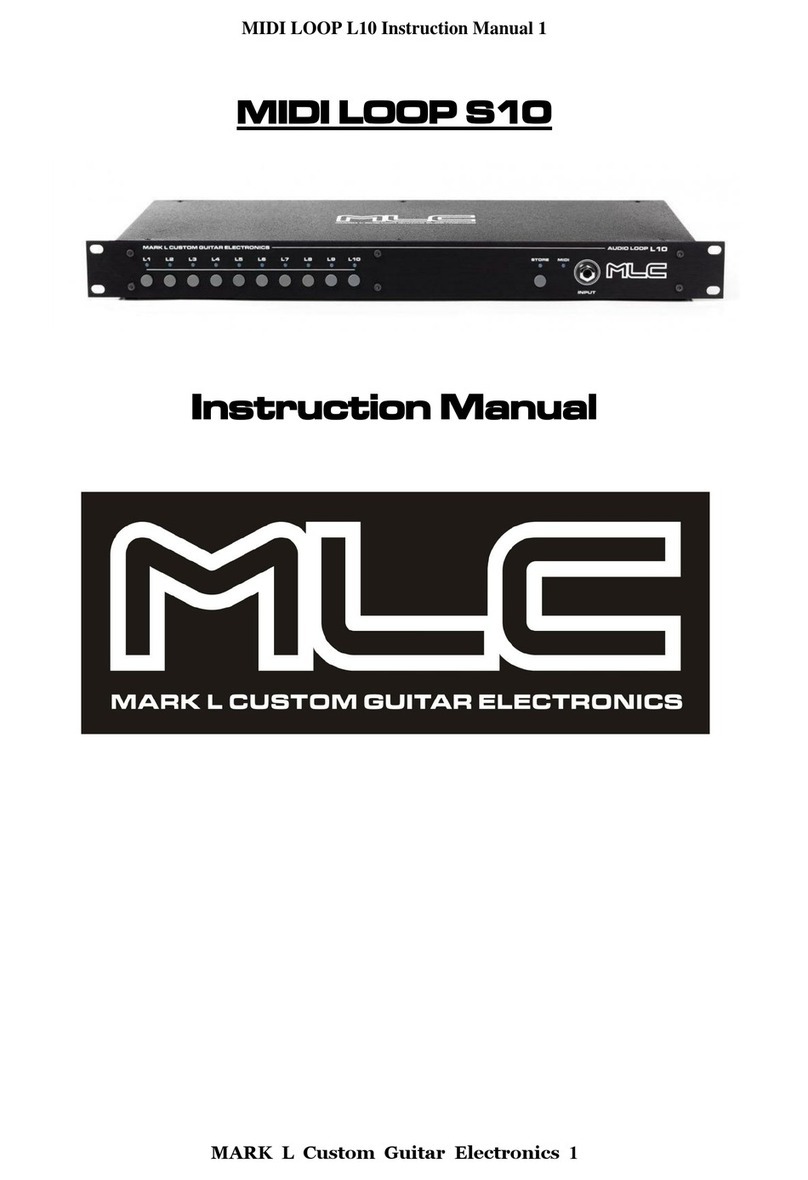 MLC MIDI LOOP S10 instruction manual