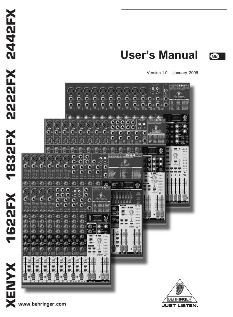 Xenyx 1622FX user manual