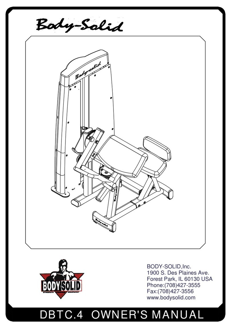 Body Solid DBTC.4 User manual