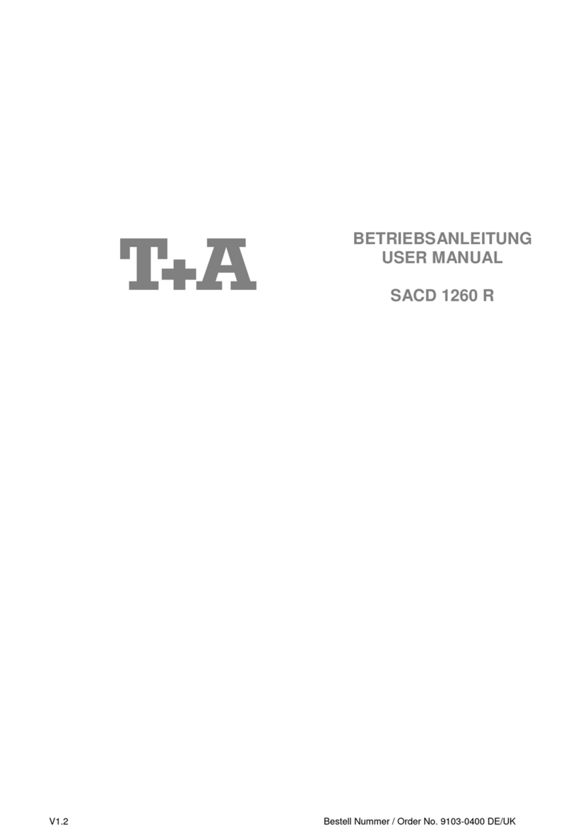 T+A SACD 1260 R user manual