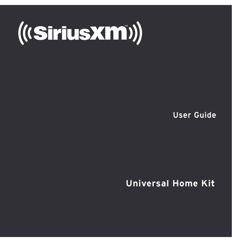 Sirius XM RAdio Universal Home Kit user guide