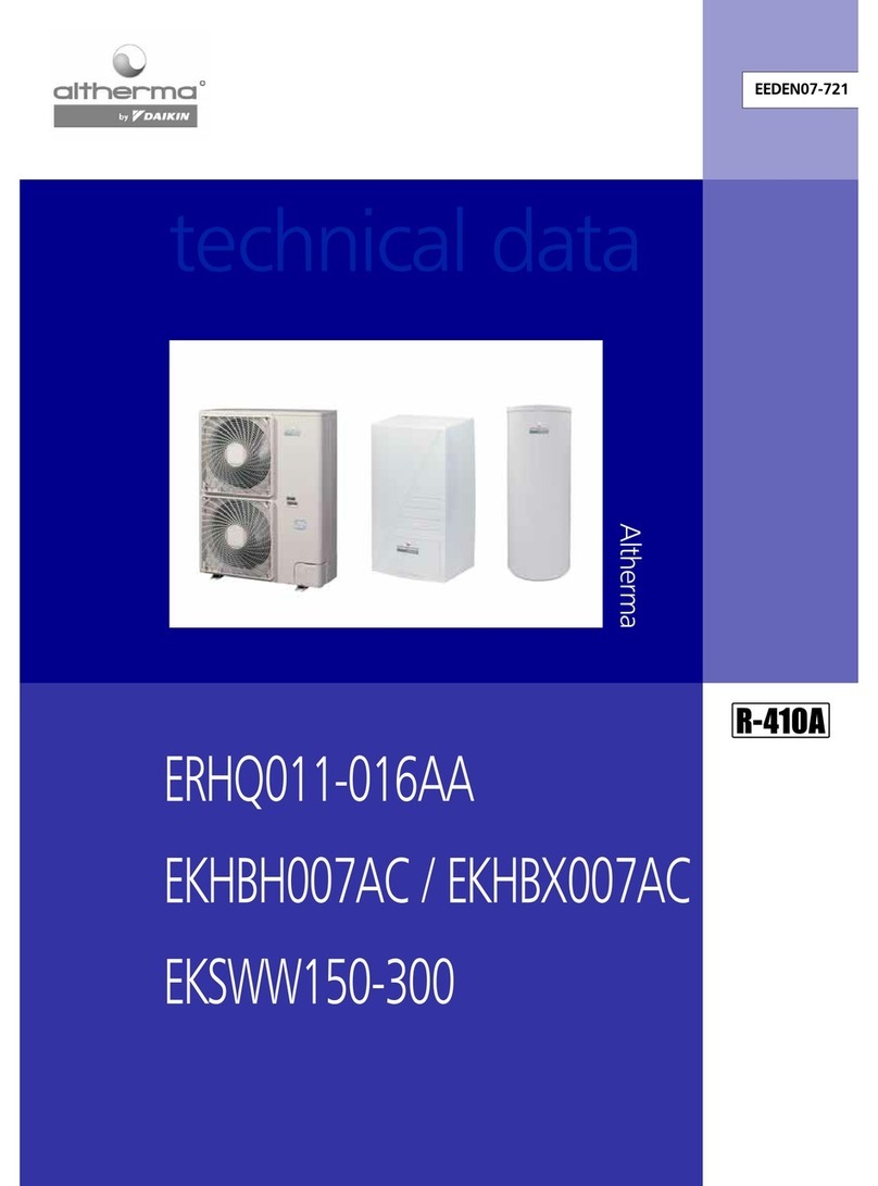 Altherma ERHQ011-016AA Technical data