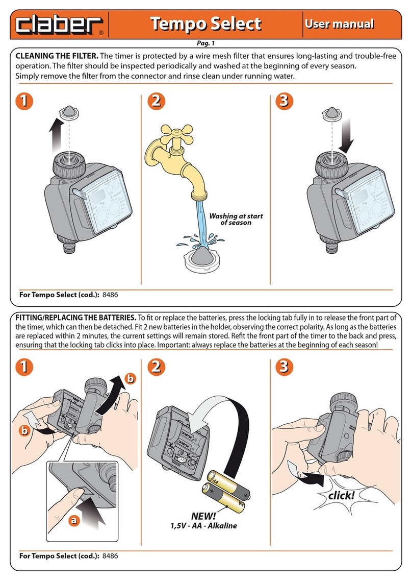 claber Tempo Select user manual