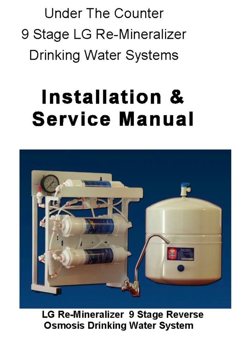 Nano Soft Water 9 Stage LG Re-Mineralizer Installation & service manual Nano Soft Water 9 Stage LG Re-Mineralizer Installation & service manual
