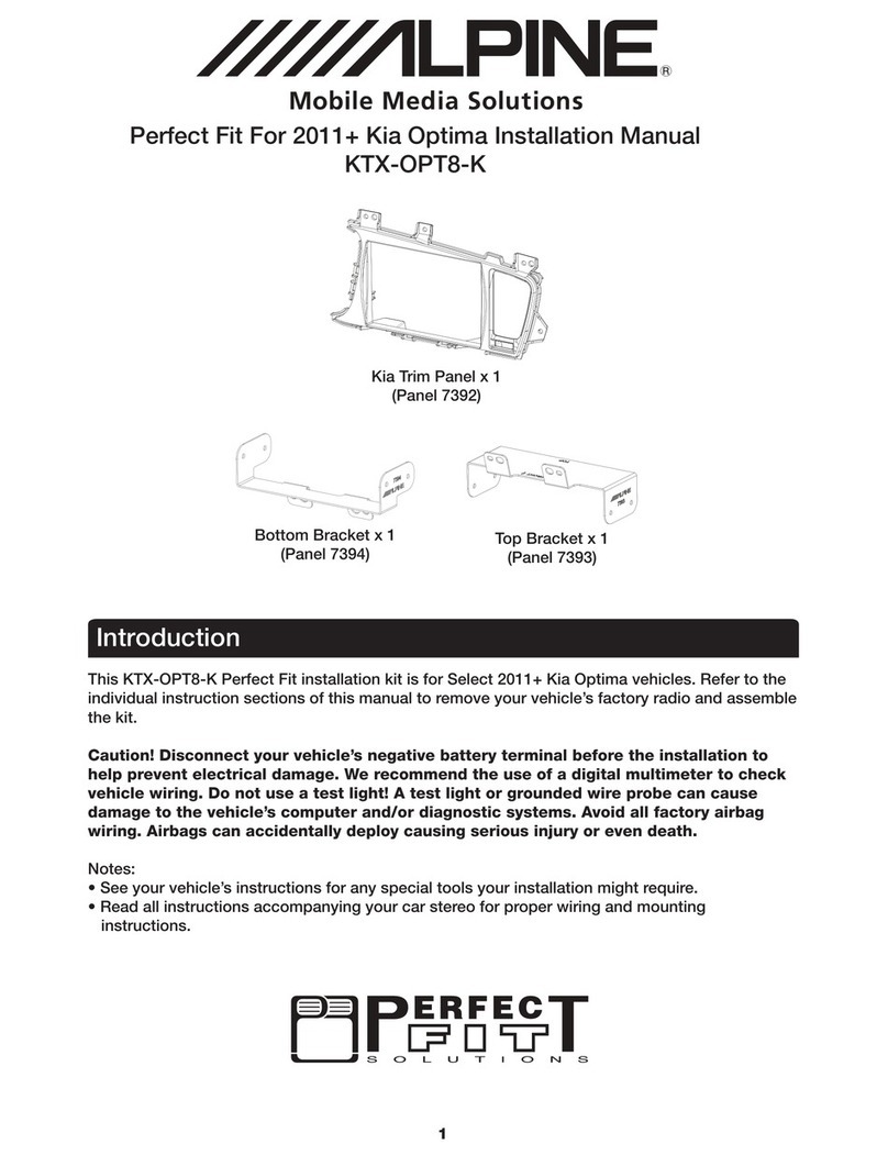 Alpine KTX-OPT8-K User manual