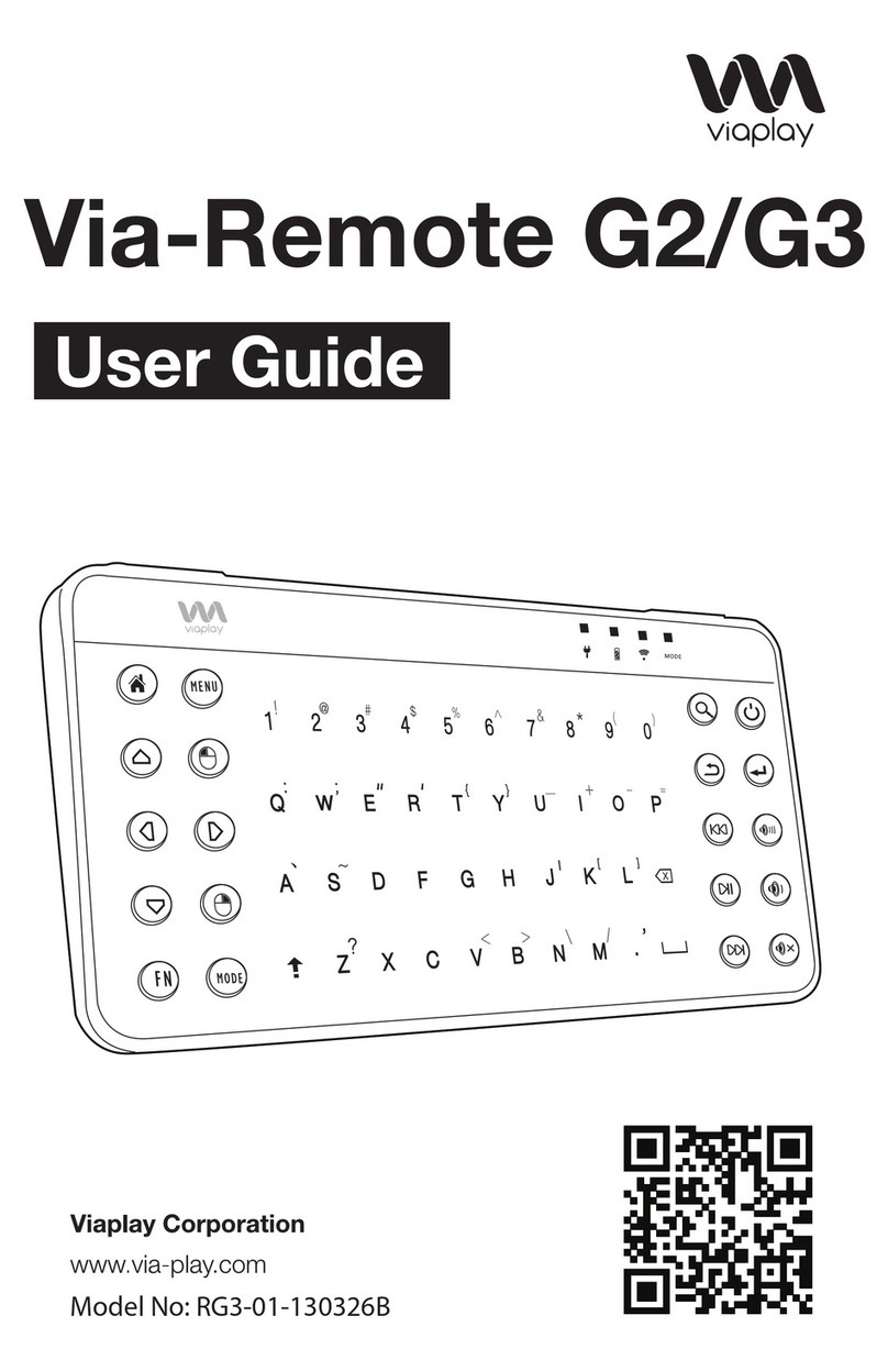 Viaplay Via-Remote G2 user guide