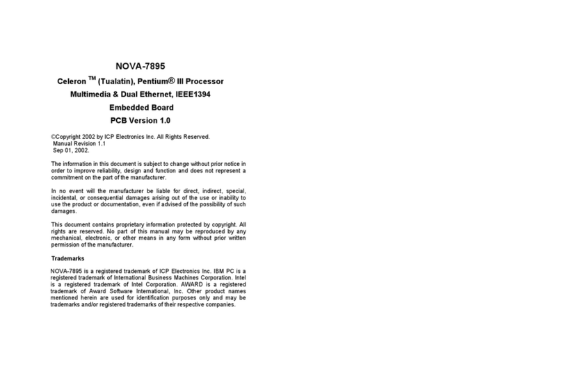 ICP Electronics NOVA-7895 user manual
