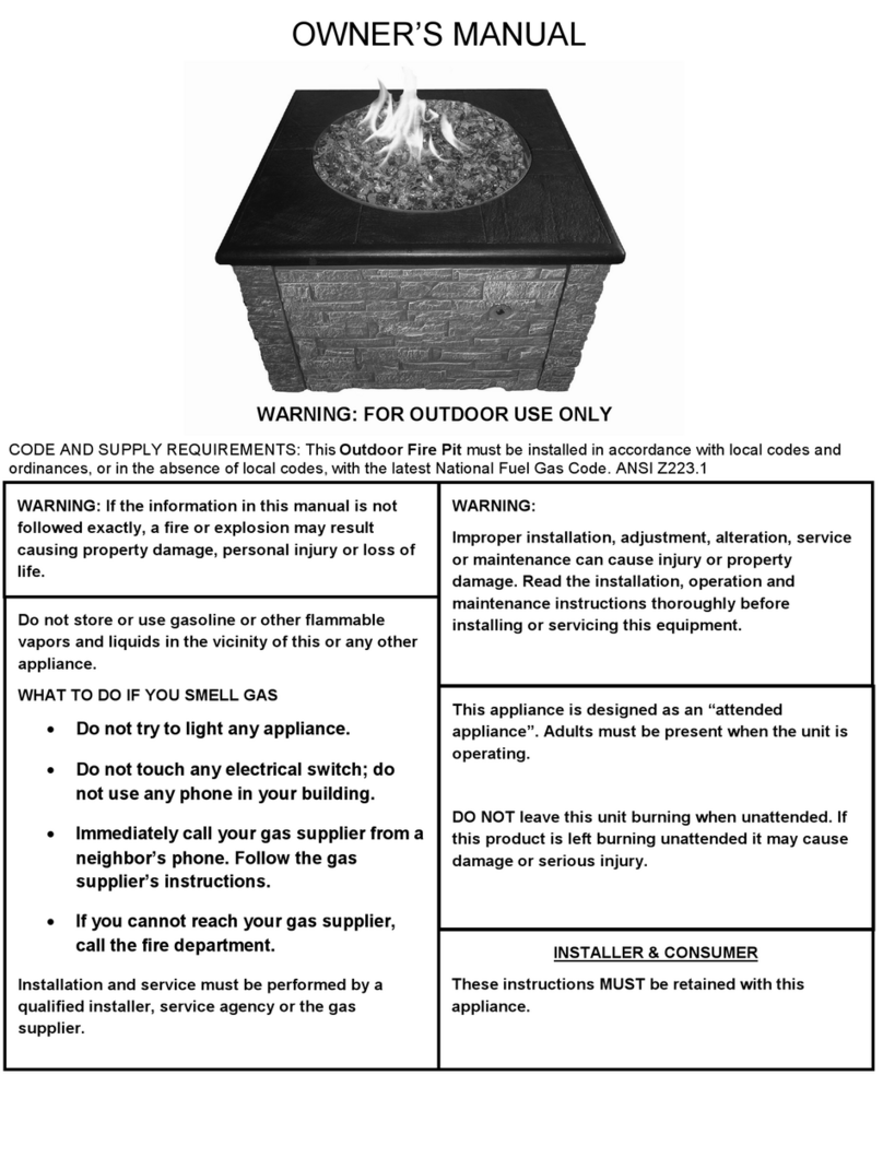 Legacy Fire Pit owner's manual