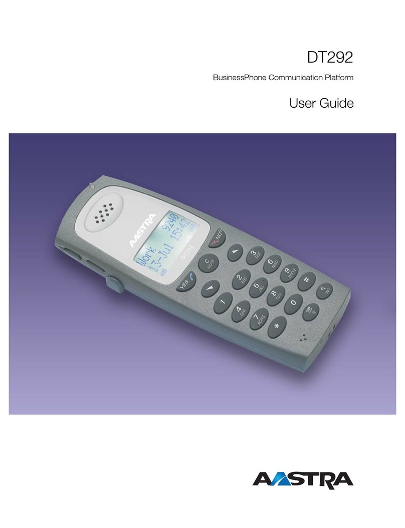 Aastra DT292 User manual