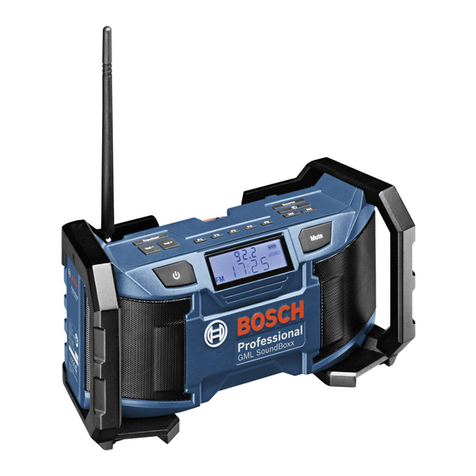 Bosch GML SoundBoxx Professional 14,4 V User manual